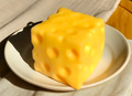 Yellow Cheese Squishy - medium size